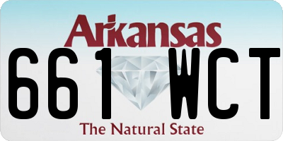 AR license plate 661WCT