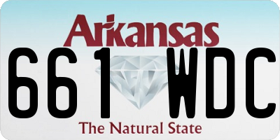 AR license plate 661WDC