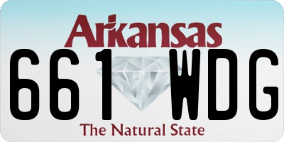 AR license plate 661WDG