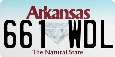 AR license plate 661WDL