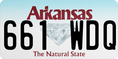 AR license plate 661WDQ