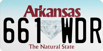 AR license plate 661WDR