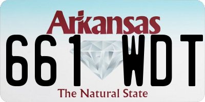 AR license plate 661WDT