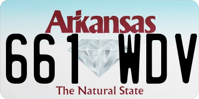 AR license plate 661WDV