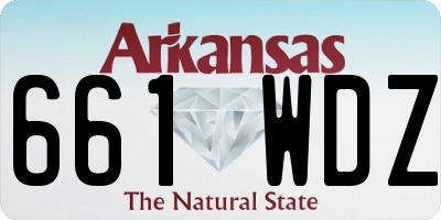 AR license plate 661WDZ
