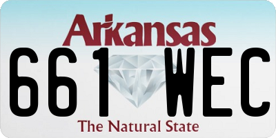 AR license plate 661WEC