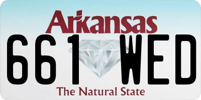 AR license plate 661WED
