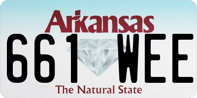 AR license plate 661WEE