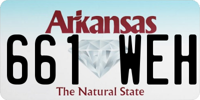 AR license plate 661WEH
