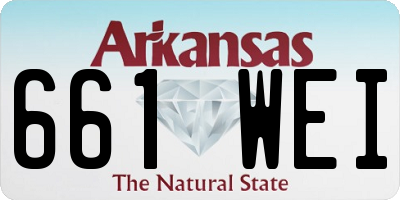 AR license plate 661WEI
