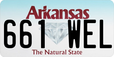 AR license plate 661WEL