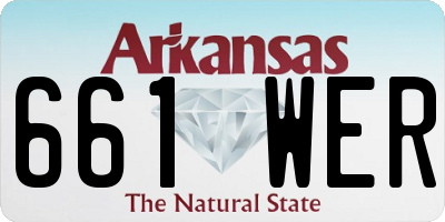 AR license plate 661WER