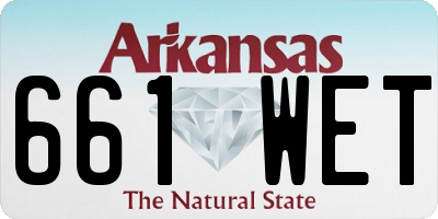 AR license plate 661WET