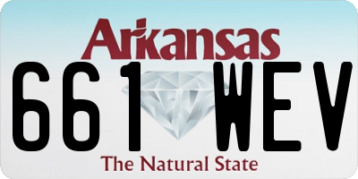 AR license plate 661WEV