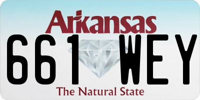 AR license plate 661WEY