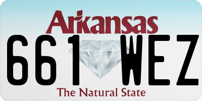 AR license plate 661WEZ