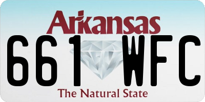 AR license plate 661WFC