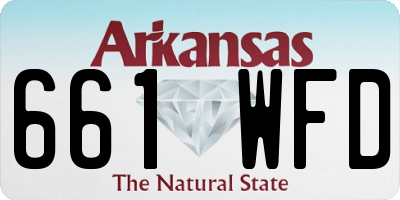 AR license plate 661WFD