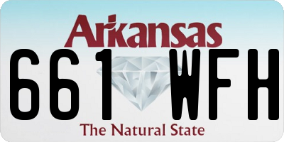 AR license plate 661WFH