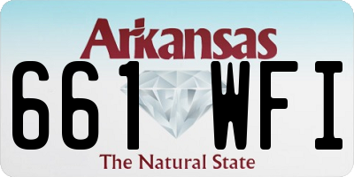 AR license plate 661WFI