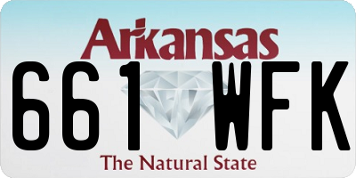 AR license plate 661WFK