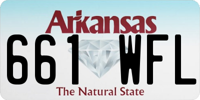 AR license plate 661WFL