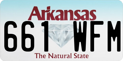 AR license plate 661WFM