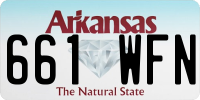 AR license plate 661WFN