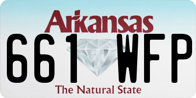 AR license plate 661WFP