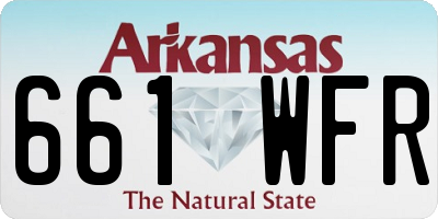 AR license plate 661WFR