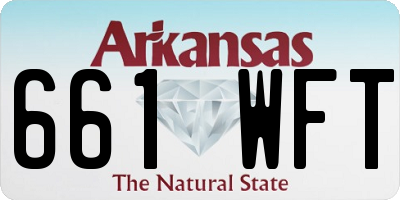 AR license plate 661WFT