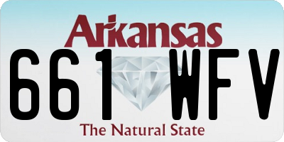 AR license plate 661WFV