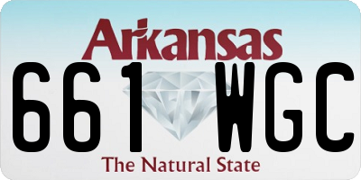 AR license plate 661WGC
