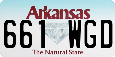 AR license plate 661WGD