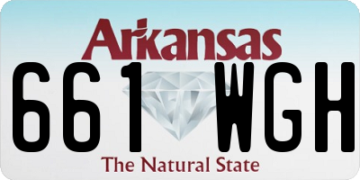 AR license plate 661WGH