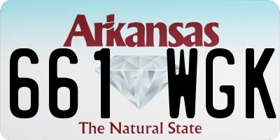 AR license plate 661WGK