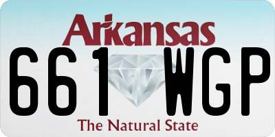 AR license plate 661WGP