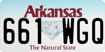 AR license plate 661WGQ