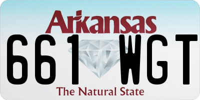 AR license plate 661WGT