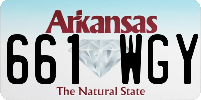 AR license plate 661WGY