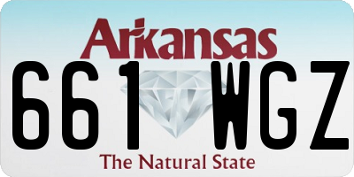 AR license plate 661WGZ