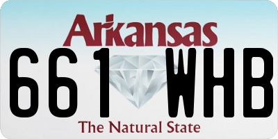 AR license plate 661WHB