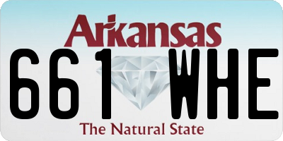 AR license plate 661WHE