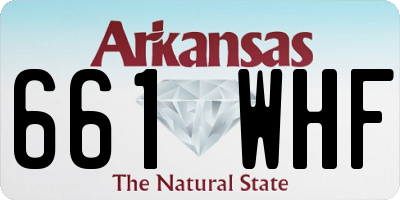 AR license plate 661WHF
