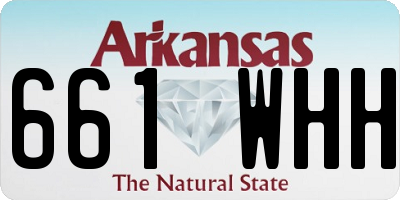 AR license plate 661WHH