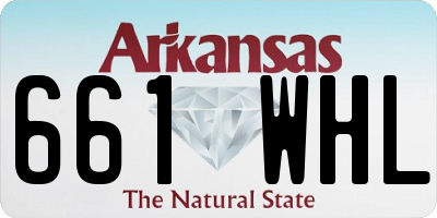 AR license plate 661WHL