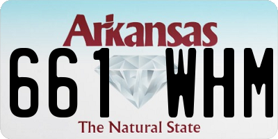 AR license plate 661WHM