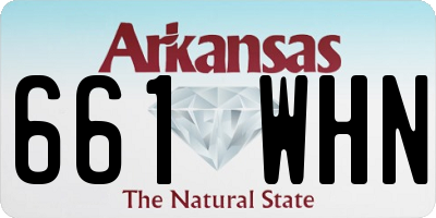 AR license plate 661WHN