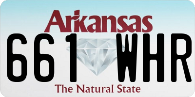 AR license plate 661WHR
