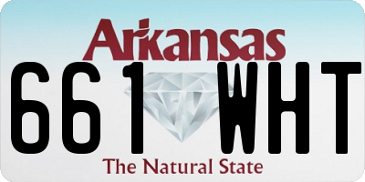 AR license plate 661WHT